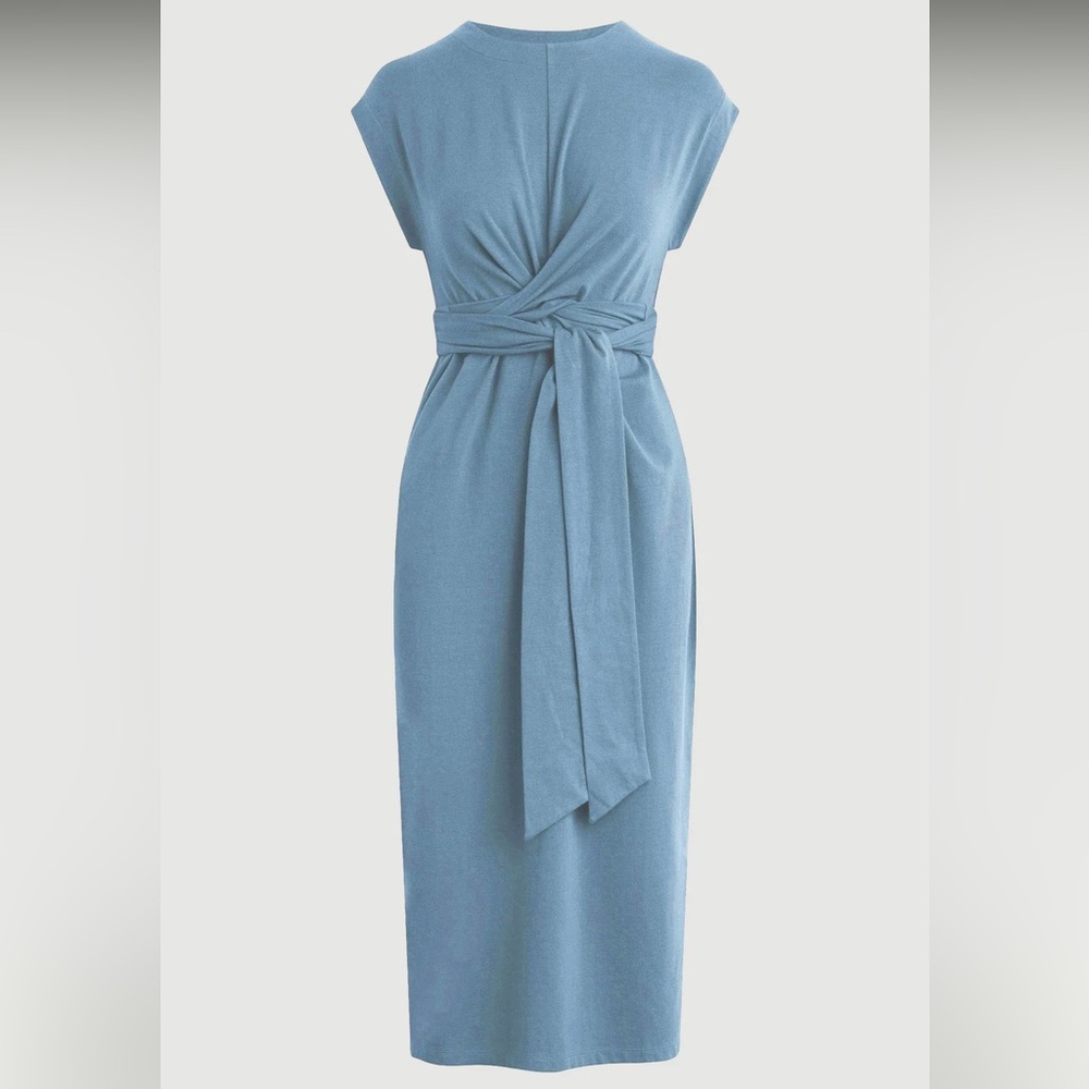 Modern Citizen Fei Tie-Front Organic Cotton Dress - Picture 2 of 10